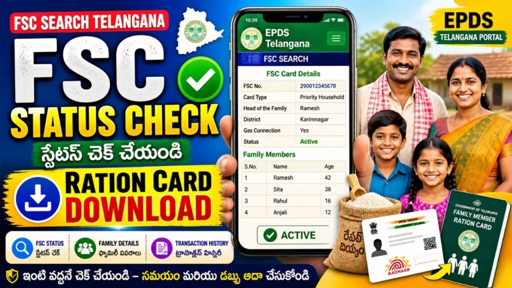 FSC Search Telangana